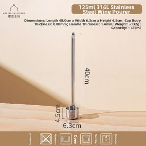 MODERN SWEETHOME | Filtering Spout Funnel Food Grade 316L Stainless Steel