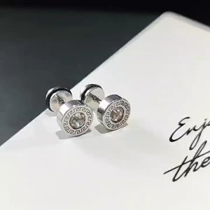 1 pair Punk Barbell Earrings Studs Cool Gothic Men Ear Studs Trendy Hip Hop Round Stud Earrings