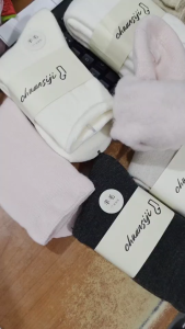 1290 KAOS KAKI THERMAL WOOL WINTER MUSIM DINGIN HANGAT SUPER TEBAL wanita dewasa remaja warna polos tinggi sebetis