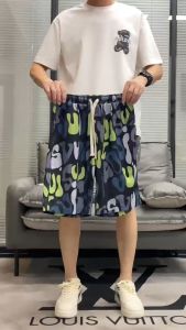 101 HOME กางเกงขาสั้นแฟชั่นน่ารัก สามารถสวมใส่ได้ทั้งชายหญิง  QC-DK8021 ลวดลายสมัยใหม่ใส่สบาย บางเบาไม่ร้อน