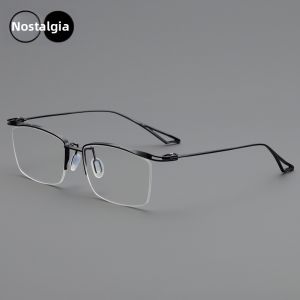 XUJIU | Ultra-light Fashionable Square Semi-rimmed Color Changing Business Mens Eyeglass Frame