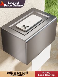 Wall-Mounted No-Drill Bathroom Shelf