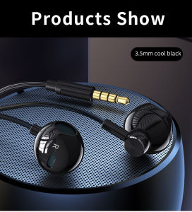 Wired Metal Earbuds In-Ear Headphones for Music Singing & Gaming 3.5mm Phone Headset