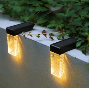 ✨【Ready Stock】 + Free Shipping✨ New style Sale Waterproof LED RGB Outdoor Garden Solar Outdoor Wall Light for Fence Staris Railing Decoration