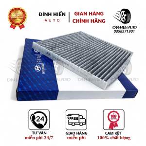 Lọc gió điều hòa máy lạnh than hoạt tính xe Santafe (2013-2018) Sedona (2014-2021) Sonata Optima Azera (971333SAA0)