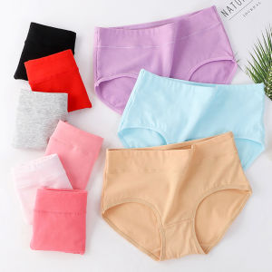 Umiwear Pure Cotton Elastic Womens underwear Cotton Fabric Medium Waist Tummy Control Elastic Design women Pantiesporary