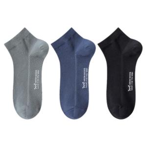 MiiOW | ถุงเท้ากีฬาผู้ชาย Catman ระบายอากาศได้ดี ป้องกันแบคทีเรีย ดูดซับเหงื่อ ถุงเท้าสั้นแบบลำลอง ผ้าฝ้ายแท้ บาง ตาข่าย สำหรับฤดูร้อน