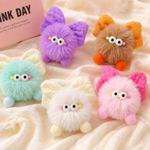 Cute Bow Plush Keychain Soft Bag Charm Kawaii Key Ring Pendant Gift for Girls Women⚡PH deliveryIn stock⚡