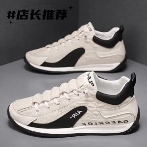 Giày Thường Mẫu Mới Mùa Xuân Giày Nam Thoáng Khí Dễ Phối Hợp Xu Hướng Cổ Thấp Giày Chạy Bộ Ngoài Trời Giày Du Lịch Nam Phong Cách Hàn Quốc