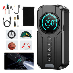 [Vktech]150PSI Mini Tire Inflator Multifunctional Portable Air Compressor Car Tires Air Pump for Car Motorcycle Bicycle Ball