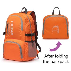 35L Waterproof Foldable Bag Camping Light Weight Bag Packable Hiking Sports Outdoor Travel Backpacks Daypacks