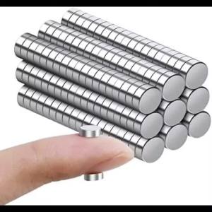 100Pcs Small Strong Magnets,8x2mm Refrigerator Magnets,Mini Round Magnets for Miniatures DIY Office Crafts and Science.