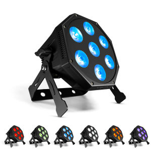 SHEHDS ไฟ LED ไฟ RGBWA 7*12W/5*12W + 6in ยูวี1แสงเวทีสำหรับดิสโก้ดีเจคลับกลางแจ้งงานแต่งงานคริสตจักรงานเลี้ยงวันเกิด