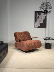 Ghế thư dãn LAAUSER BRAZILIAN ROCKING CHAIR nhập khẩu ghế lười đọc sách bập bênh plywood chân xoay
