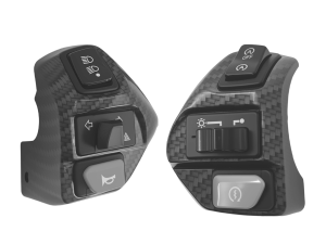 สวิตช์แฮนด์โดมิโน Aerox/mio125i M3 (ซ้าย/ขวา) คาร์บอน/สีดำ