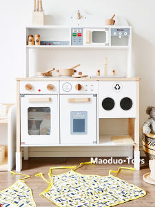 Wooden Realistic Kitchen Playset
