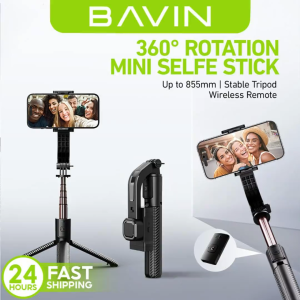 BAVIN P17 Multifunction Selfie Stick Stand Anti-Shake 360° Rotation Stable Tripod with 85.5cm Wireless Remote Shutter