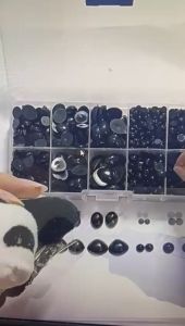 10pcs Amigurumi Accessories Plastic Nose and Eyes Mata Dan Hidung Plastik Patung Amigurumi Crochet & Knitting DIY 黑色动物眼睛