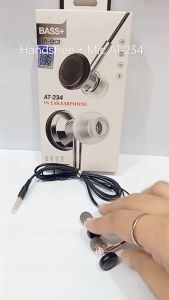 Handsfree + Mic AT-234 Stereo Earphone In-ear Headset Extra Bass AT234