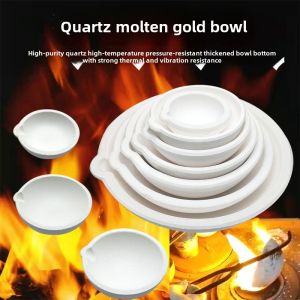 Gold Melting Bowl Quartz Bowl Gold Silver Copper Aluminum Smelting Crucible High Temperature Resistant Melting Small Smelting DIY Jewelry Tools