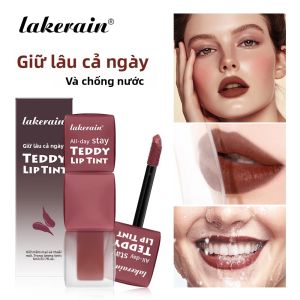 Matte Lip Tint Chống Thấm Nước Lâu Trôi Không Dính Cốc Nhẹ Kết Cấu Nhẹ Nhàng Trang Điểm Tự Nhiên Son Bóng 5Ml