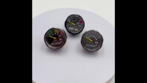 High Pressure HPA M8*1 Threads Mini Micro Pressure Gauges Manometre Manometer 30 or 40 MPA Cricket 6000 PSI Airforce
