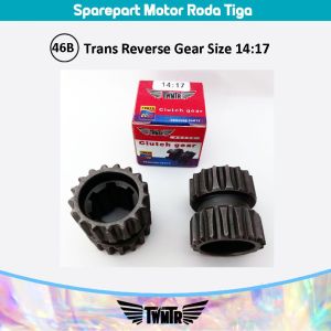 Trans Reverse gear Size 14 :17 (46B) Sparepart Roda Tiga