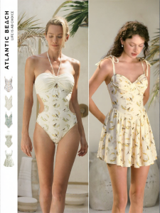 Atlantic Beach | Fashionable Womens Retro Floral Print Swimwear 2025 New Arrival