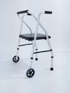 น้ำหนัก 150 กิโล วอร์คเกอร์ พับได้ สแตนเลสหนา ไม้เท้า 4 ขา วอคเกอร์ อุปกรณ์ช่วยเดิน ปรับความสูงและต่ําได้ 5 ระดับ ราคาสั่งที่แน่นอน