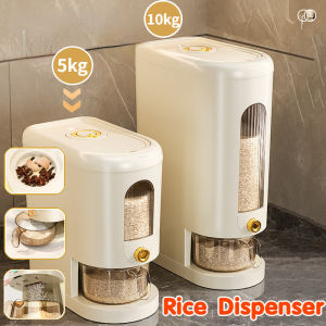 5/10KG Rice Storage Box Sealed Rice Dispenser Kitchen Keep Dry Grain Storage Jar Bucket