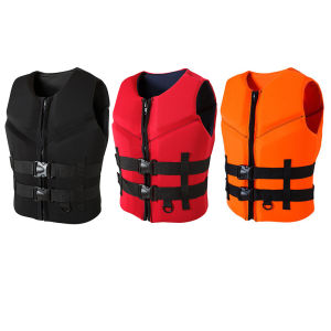 【SFBagFactory】Adult Buoyancy Survival Suit Adjustable Neoprene Water Sports Life Jacket Wear-resistant Soft Safe Multipurpose with Zipper Outdoor Accessories【Ready Stock】