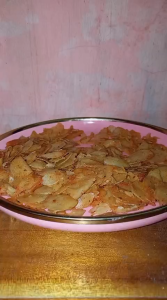 Moring Pedas Daun Jeruk/Morling Pedas Keripik Moring-bumbu jeruk & gurih Cemilan