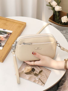 BYUELUN | Soft Leather Crossbody Large Capacity Multilayer Phone Bag for Women