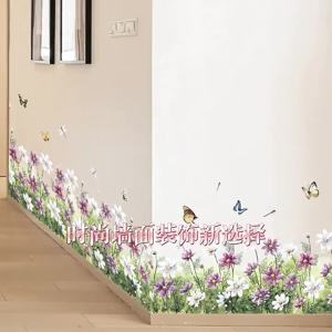 Green Trailing Ivy Plant Wall Stickers Wooden Shelf Artificial Vine Leaves Wall Decals Self Adhesive Mural for Room Home Decor