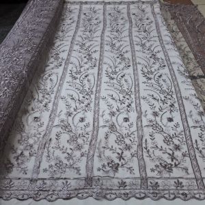 Tulle etnik motif Baru lembut dan mewah untuk kebaya 50 cm