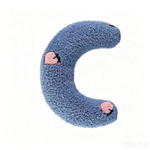 Cute Dogs Cats Little Pillows U-Shaped Neck Protector Pets Deep Sleep Pillow for Puppy Kitten Soft Fluffy Calming Toys Washable