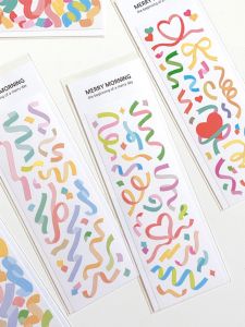 English Letters Numbers Ribbon Removable Sticker