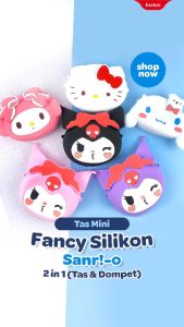 Tas Selempang Kecil Boneka Rubber Silikon /Tas Boneka Silikon Lucu
