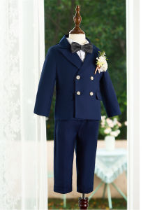 Boys British Style Suit Set Child Host Costume Autumn Winter Elegant Pageboy Dress Clothes for 1 Year Old Boy New 2024