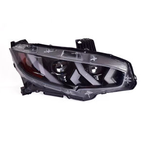 Honda Civic 16-21 Model LED Headlight Assembly Lens Daytime Running Lights Sequential Turn Signal Lights Modification Parts