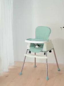 Foldable High Chair For Baby Adjustable Height High Chair For 6 To 48 Months Baby Clean Baby High Chair Detachable Plate