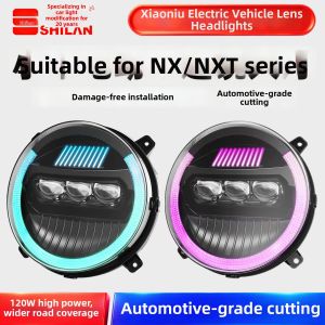 SHILAN | Lens Headlights White Light Long and Short Distance No Damage Installation Cutting Line High Brightness