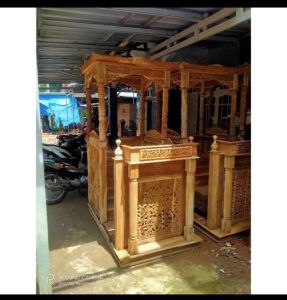 Mimbar Masjid Kubah Jati Jepara Termurah