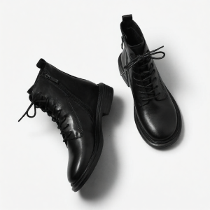 MIOLLIBARN | Genuine Leather Motorcycle Style Boots