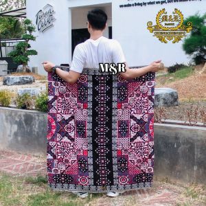 [PROMO SARUNG] Sarung Santri Santriwati Warna Merah Motif Terbaru Sarung Wanita Cewek Perempuan Sarung Pria Laki Lanang