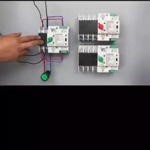 2P Din Rail ATS for PV and inverter Dual Power Automatic Transfer Selector Switches Uninterrupted