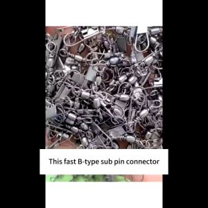 30pcs Fishing Line Connector Bucket Rotating Ring Interlocking