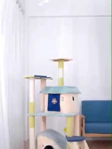 อาหารคอนโดแมว บ้านลับเล็บแมว ราคาถูกให้คุณคุ้มค่ะ ปริมาณ 55x50x133 คม ผ้ากำมะหยี่นูเสียง ของพร้อมส่ง ไม่ต้องรอให้บ้างครับ