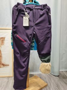 Quần Gió Lông Cừu Ngoài Trời Mùa Đông Chống Đông Bắc Cáp Nhĩ Tân Quần Trượt Tuyết Vỏ Mềm Chống Gió Chống Nước Cặp Đôi Nam Nữ Dày