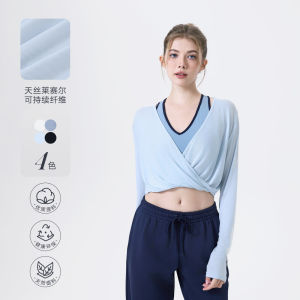 New Womens Long Sleeve Fitness Clothes T-Shirt Cover up Yoga Sportswear Outdoor Wear Slimming Top Running Training Modal Fabric